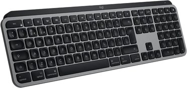 Resim Logitech Mx Keys Mac İçin Aydınlatmalı Tam Boyutlu Kablosuz İngilizce Q Klavye - Siyah 920-009558 