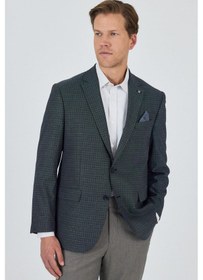 Resim İmza Lacivert Mono Yaka Bez Ayağı Tam Astar Esnek 4 Drop Comfort Fit Classic Ceket 1002250157 Lacivert 