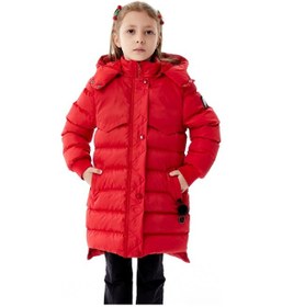 Resim Benitto Kids Kız Çocuk Kapüşonlu Kışlık Şişme Mont 51356 Kırmızı 