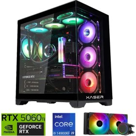 Resim Xaser Lexus X410 I9 14900KF 32GB Ddr5 Ram 2tb M.2 Nvme SSD 8gb RTX5060 Ti Sıvı Soğutmalı Oyuncu Bilgisayar 
