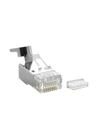 Resim Cat 7 - Cat7 Ftp Rj45 Konnektör-Metal Ethernet Konnektörü-10Gbps 