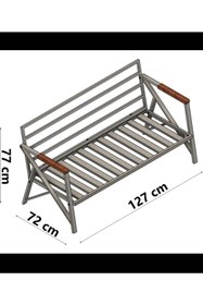 Resim Balkon-bahçe-cafe-çay Seti Ikili Koltuk Oturma Takımı 