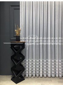 Resim Tül Perde Etek Ortahiza Bantlı Armür Etek Kurşun Sarım Çok Renkli 