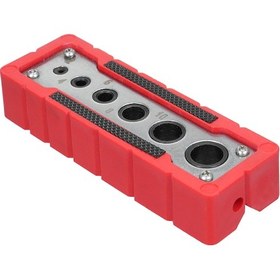 Resim Reedark Ahşapçılık Delme Konumlandırıcı - Ev Gereci Çift Delikli İmha Takımı - Elektrikli Alet Aksesuarı Kırmızı 