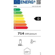 Resim Uğur Uss 374 Dtk Ars Dikey Cam Kapılı Şarap Soğutucu Dolap 
