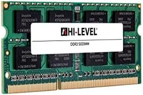 Resim HI-LEVEL 4GB 1600MHz DDR3 1.35V CL11 LOW VOLTAGE SODIMM RAM 