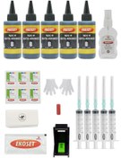 Resim ekoset Ekokartuş Dolum Seti Hp 1000 2000 3000 1050a Hp 301 Uyumlu Siyah 5'li Set 
