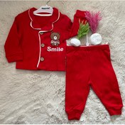 Resim Ayıcıklı Smile Yazılı Bebek Pijama Takımı 