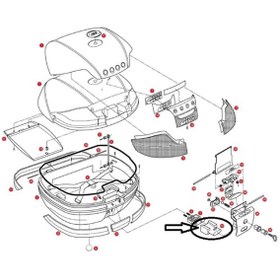 Resim Givi Z645Cr Çanta Tabla Dügmesı V46-Trk52-B47-B37-E470-E370-E340-Trk33 