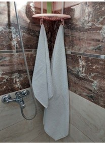 Resim Mef Collection Banyo Havlu Seti Orta Boy Beyaz 2'li 