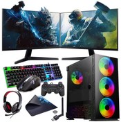 Resim İ7 11700F 16GB 480SSD 8GB RTX3050 Çift 24" Monitörlü (Gaming SET) Rogame