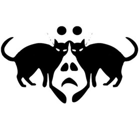 Resim Kedili Hayalet Folyo Sticker 200cm Uzunluk Siyah 