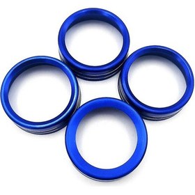 Resim 2016-2021 Ses Cd Düğmesi Kapağı Seti İçin 4 Adet Merkezi Kontrol Klima Anahtarı Düğme Halkası - Kaiyi 