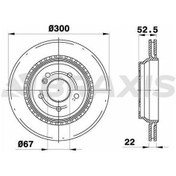 Resim Braxıs-ae0667 - Fren Dıskı Arka Havalandırmalı S-class W220 9 