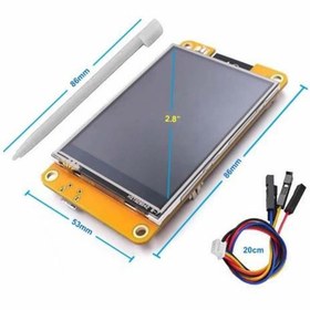 Resim Genel Markalar ESP32-2432S028R 2.8 inch Rezistif Dokunmatik Tft Lcd Modül 240x320 Pixel Rgb Led Ldr Usb Uart IO Se 