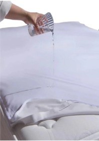 Resim Altın Karma Sıvı Geçirmez Alez 90x190 Cm Tek Kişilik Yatak Koruyucu Beyaz 