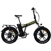 Resim Kron Elektron Zuma 20 Jant Katlanabilir 36 Volt 350 Watt Elektrikli Bisiklet Neon Sarı Siyah 