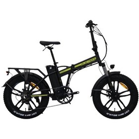 Resim Kron Elektron Zuma 20 Jant Katlanabilir 36 Volt 350 Watt Elektrikli Bisiklet Neon Sarı Siyah 
