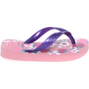 Resim Havaianas Pembe Kız Çocuk Terlik 400005 Flores Macaron 