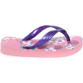 Resim Havaianas Pembe Kız Çocuk Terlik 400005 Flores Macaron 