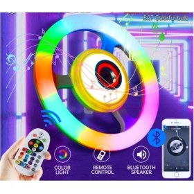 Resim Pazariz Uzaktan Kumandalı Bluetooth Müzik Çalar Rgb Disko Lamba Ampul Speaker 
