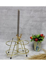 Resim Geyik Aksesuar Vidalı Metal Altın Stant Yağdanlık Sosluk 