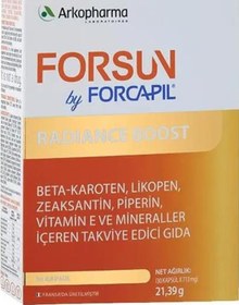 Resim Arkopharma Forcapil Forsun Radiance Boost 30 Kapsül 