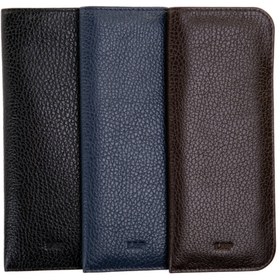 Resim Leather Paper Lacivert Deri Gözlük Kılıfı 