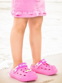 Resim Kiko Kids Printed Eva Plaj Havuz Okul Kreş Kız Çocuk Terlik 