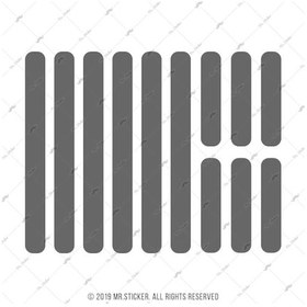 Resim Bcy7 Reflektif Füme Serit Seti 12 Parca 