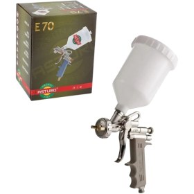 Resim Üstten Depolu Mekanik Boya Tabancası, Pvc Sap, Alüminyum Gövde, 1000 Cc, 2.5 Mm, Asturo E70 