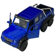 Resim Lacivert Mercedes Pikap Oyuncak Lisanslı Diecast Metal Çek Bırak Araba Renkli 