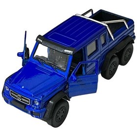 Resim Lacivert Mercedes Pikap Oyuncak Lisanslı Diecast Metal Çek Bırak Araba Renkli 