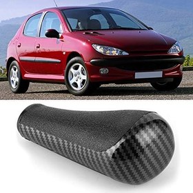 Resim aqxreight Karbon Fiber Desen Araba Vites Topuzu Kafa Aksesuarı Zarif Moda Tasarım Araç Için Ana Yedek 