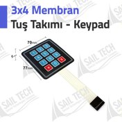 Resim Sailteknoloji 3x4 Membran Tuş Takımı - Keypad 