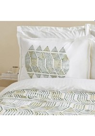 Resim Karacahome Jenik Yeşil %100 Pamuk Tek Kişilik Nevresim Takımı Yeşil 