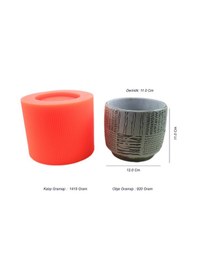 Resim Beton Saksı Silikon Kalıp - 160 