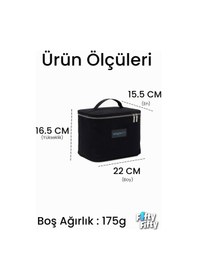 Resim Isı Yalıtımlı Termal Yemek Beslenme Çantası Mama Taşıma Termos Çanta Sıcak Ve Soğuk Cepli -ffvgnb1062 Antrasit 