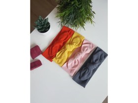 Resim Swan Butik Kız Çocuk Bebek Renkli Bandana Toka Seti 