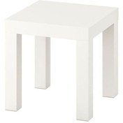 Resim IKEA Lack Mini Yan Sehpa Masa Parlak Cila Beyaz 35x35cm 