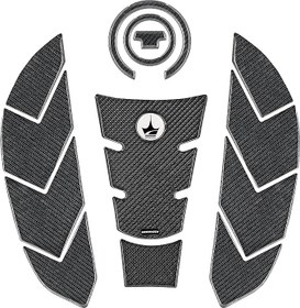 Resim 14 Parça Yamaha R7 2021-2024 ile Uyumlu Kaydırmaz Tank Pad - 6D Karbon | Çizilmeye Karşı Kalkan, Motosiklet Tank Pad | Üstün Kavrama - GC58 