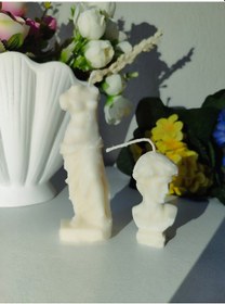 Resim Dekoratif David Ve Venüs Heykel Mum 