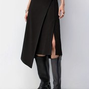 Resim Kadınlar İçin Şık Asimetrik Etek - Resmi ve Günlük Kullanım, Kolay Çamaşır Makinesi Yıkanabilir, Yıl Boyu Her Gün ve Özel Günler İçin, Çok Yönlü Gardırop, Zarif Siluet, Dayanıklı Kumaş, Modaya Uygun 