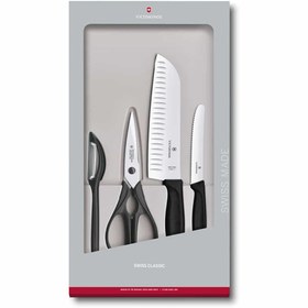 Resim Victorinox 6.7133.4G Siyah Mutfak Seti, 4 Parça 