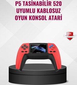 Resim P5 Retro GamePad 520 Oyunlu Taşınabilir Oyun Konsolu 