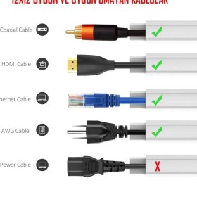 Resim YTE Extra Kendinden Yapışkanlı Kahve Kablo Kanalı 12X12 1 Metre 