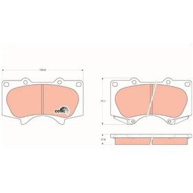 Resim On Fren Balatası Toyota Hılux 2009-2012 Land Cruıser J12 03- Mıtsubushı Pajero 2007-2012 