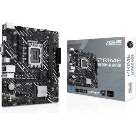 Resim Asus Prıme H610M-K Argb, 2xddr5, M.2,d-Sub, Hdmı,12-13.nesil, LGA1700 Soket, Anakart 