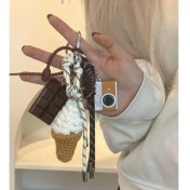 Resim Silver1 Zarif Anti-Kayıp Araba Anahtarlık Okul Çantası Çekicilik Bebek Yaratıcı Erkek ve Kadın Çift Yıldız Ayı Anahtarlık (Yurt Dışından) 