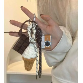 Resim Silver1 Zarif Anti-Kayıp Araba Anahtarlık Okul Çantası Çekicilik Bebek Yaratıcı Erkek ve Kadın Çift Yıldız Ayı Anahtarlık (Yurt Dışından) 